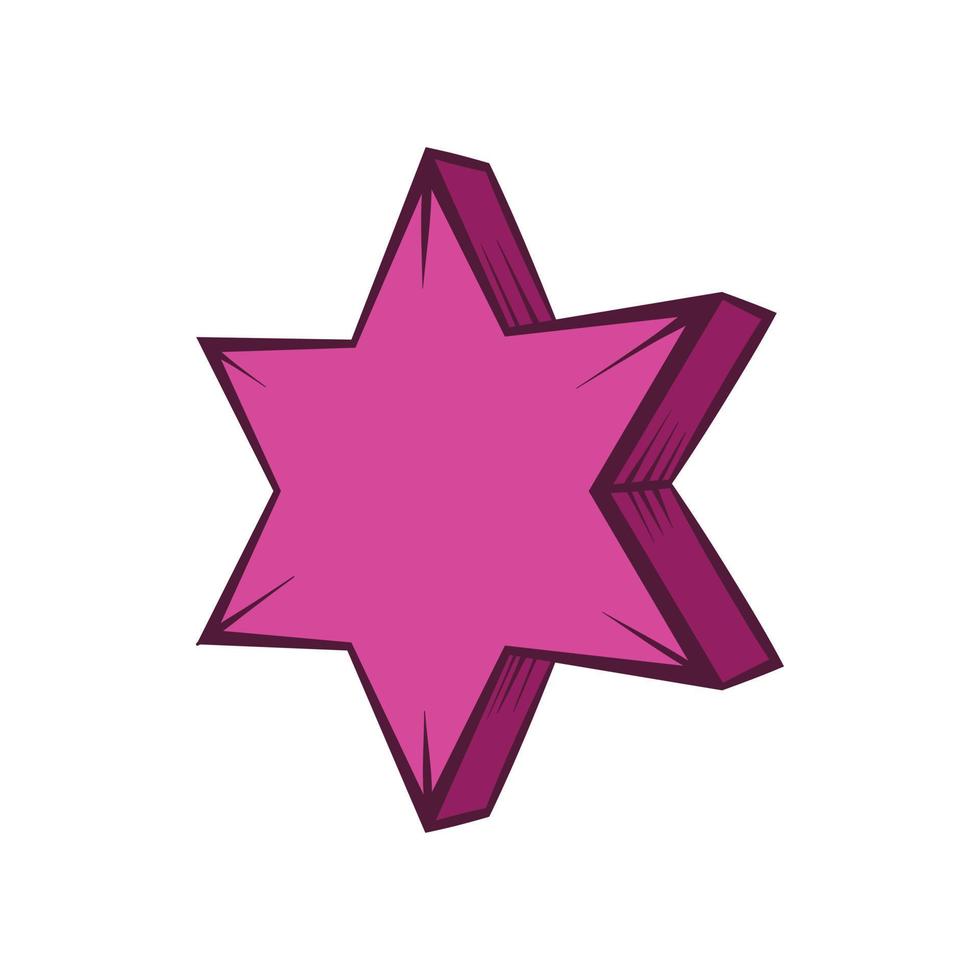icône étoile, style dessiné à la main vecteur