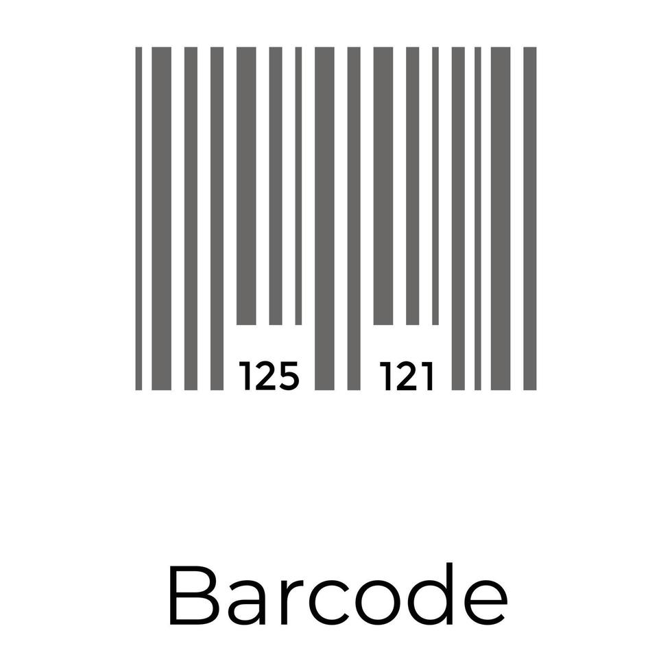 concepts de codes à barres à la mode vecteur