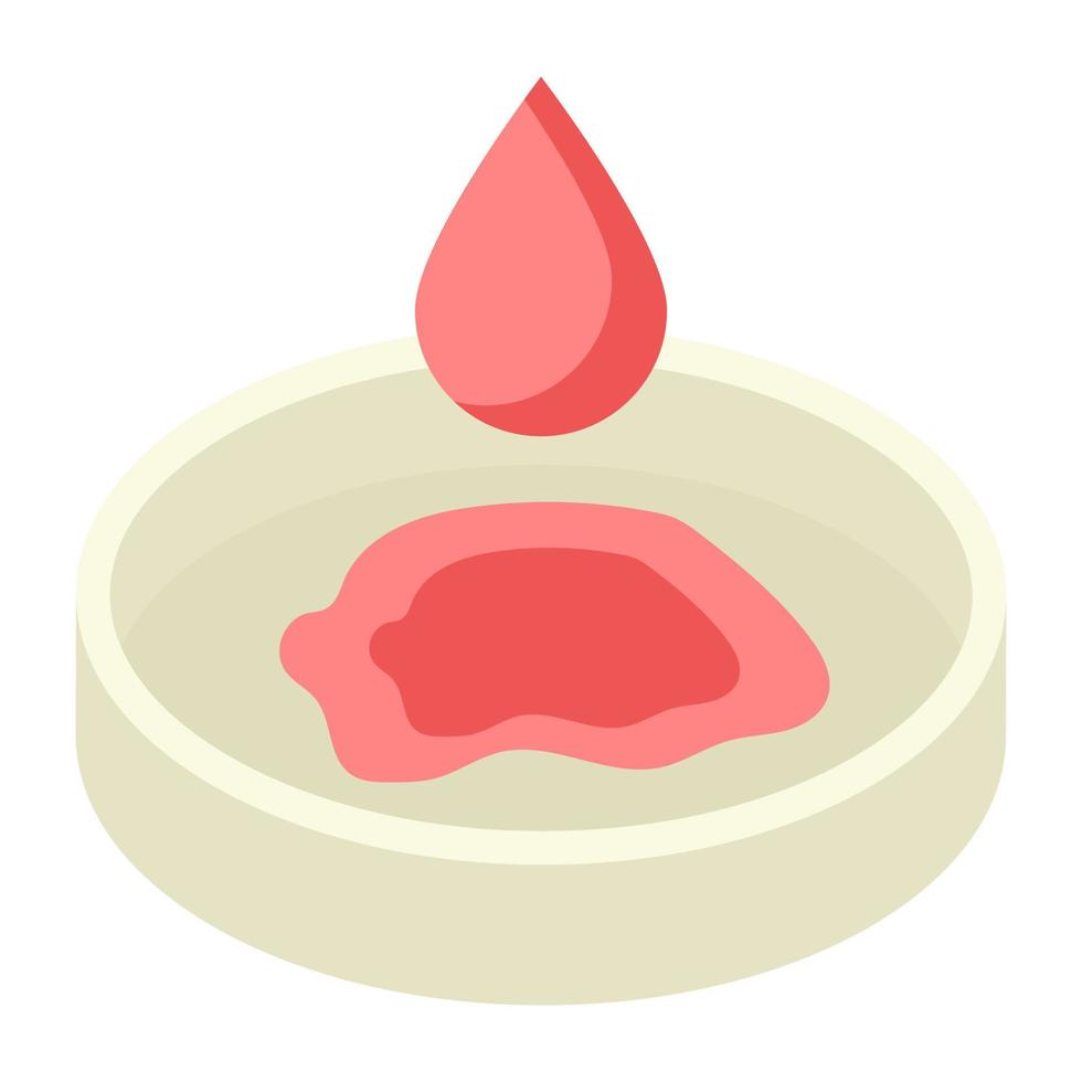 icône de conception modifiable d'échantillon de sang vecteur