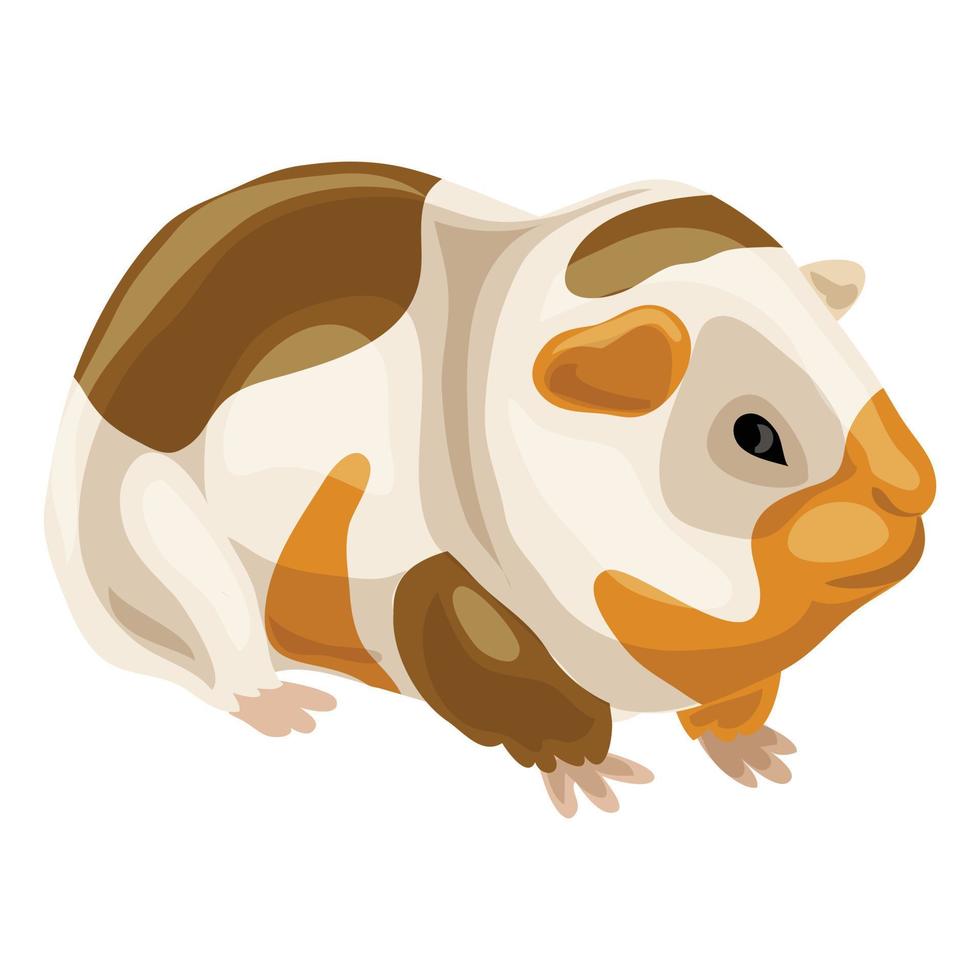 icône de cochon de mer, style cartoon vecteur