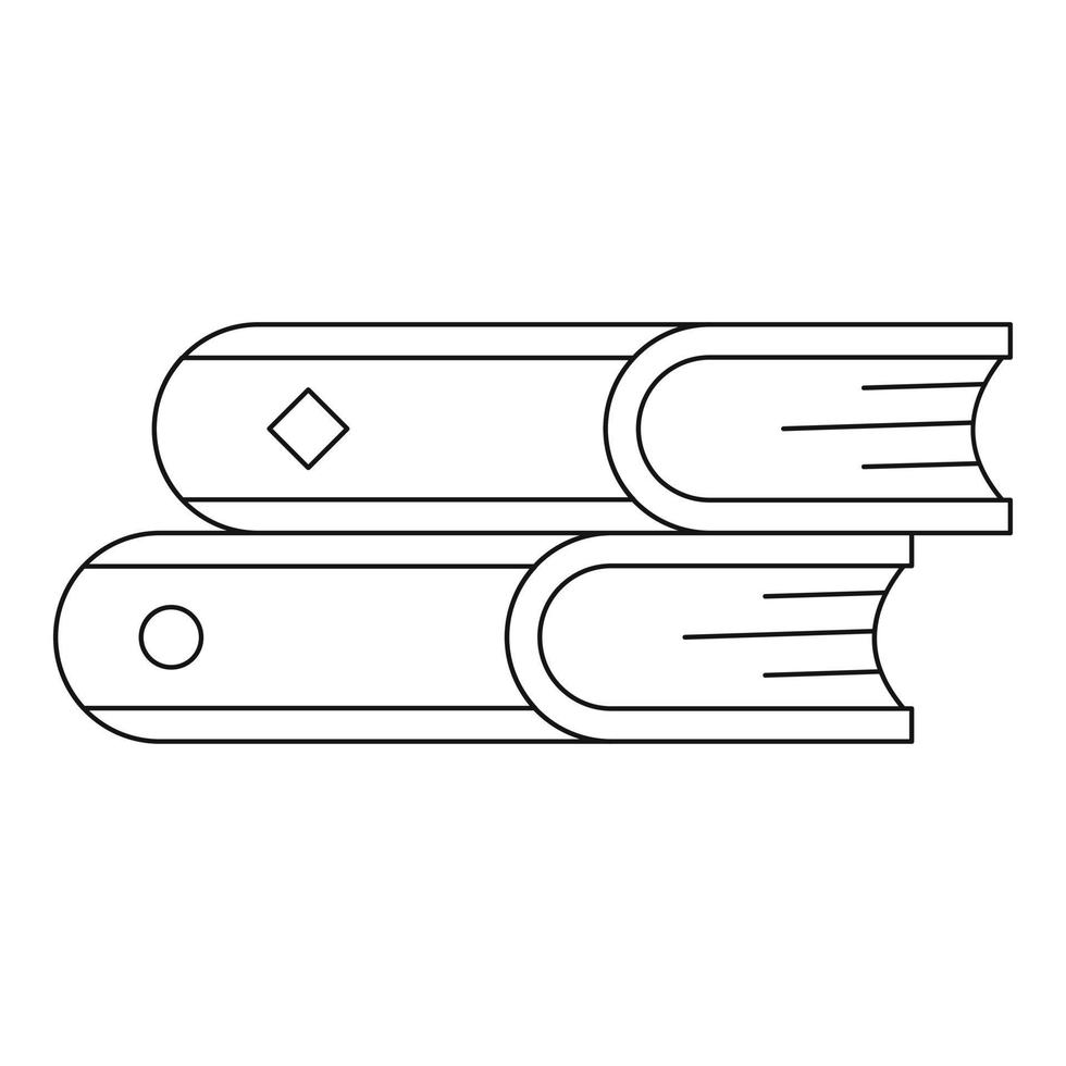 icône de lecture, style de contour. vecteur