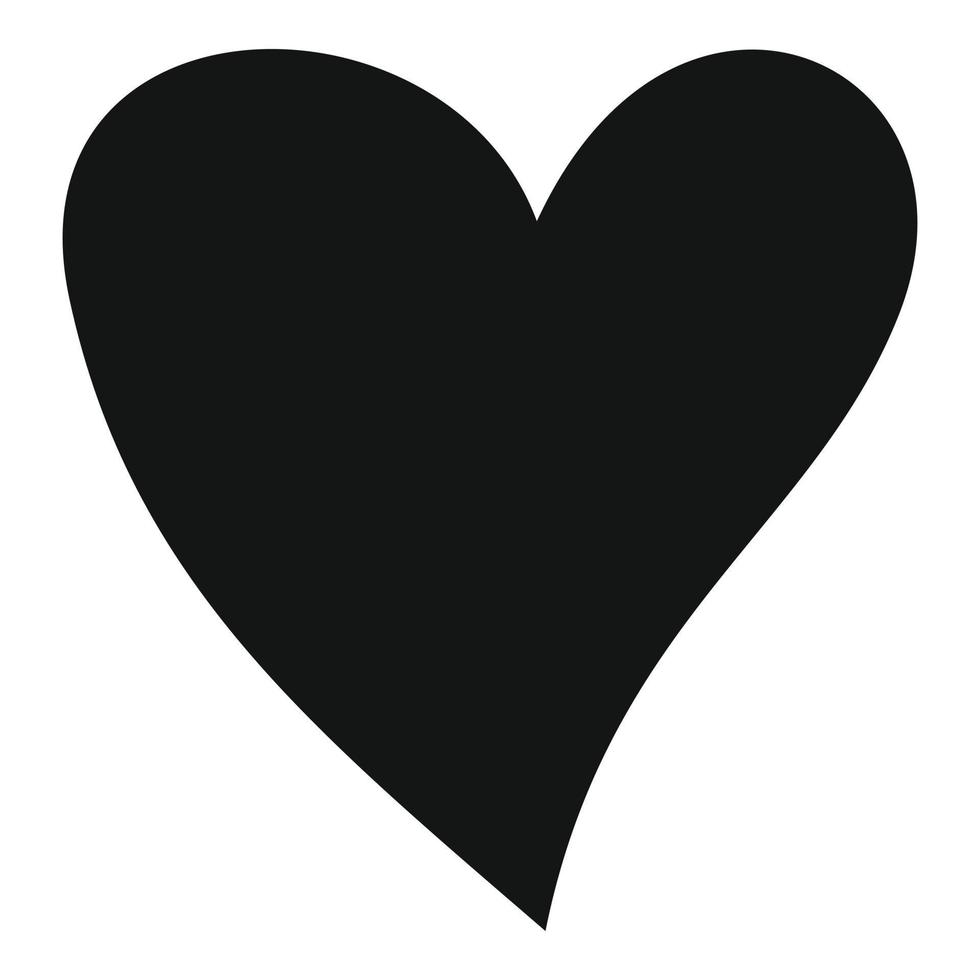 icône de coeur cruel, style simple. vecteur
