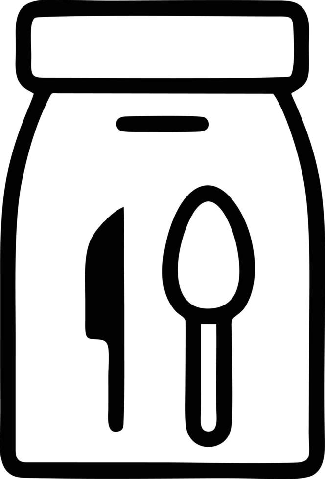 symbole d'icône de cuillère sur fond blanc, illustration du symbole d'icône d'achat en noir sur fond blanc, dessin d'une cuillère sur fond blanc vecteur