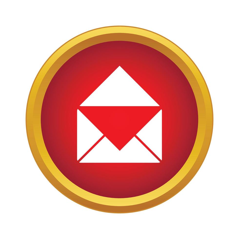 icône de courrier électronique, style simple vecteur