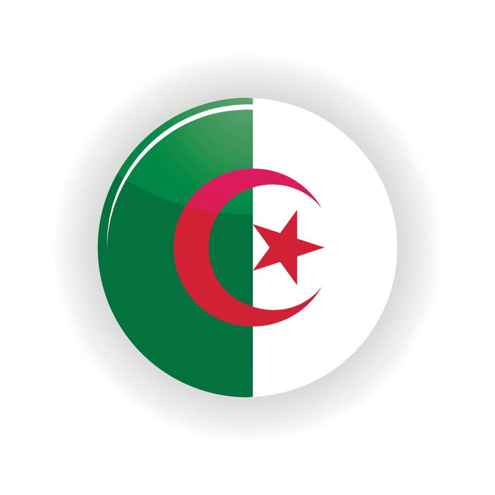 cercle icône algérie vecteur