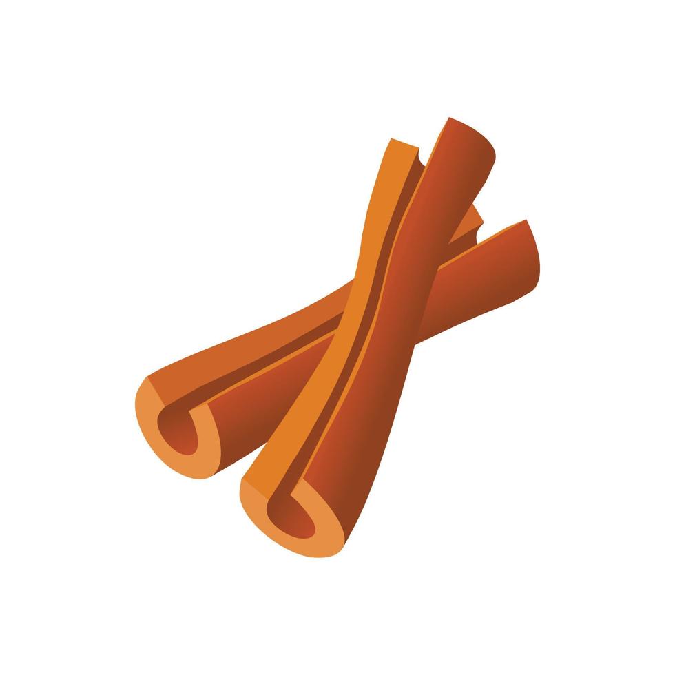 icône de bâtons de cannelle, style cartoon vecteur