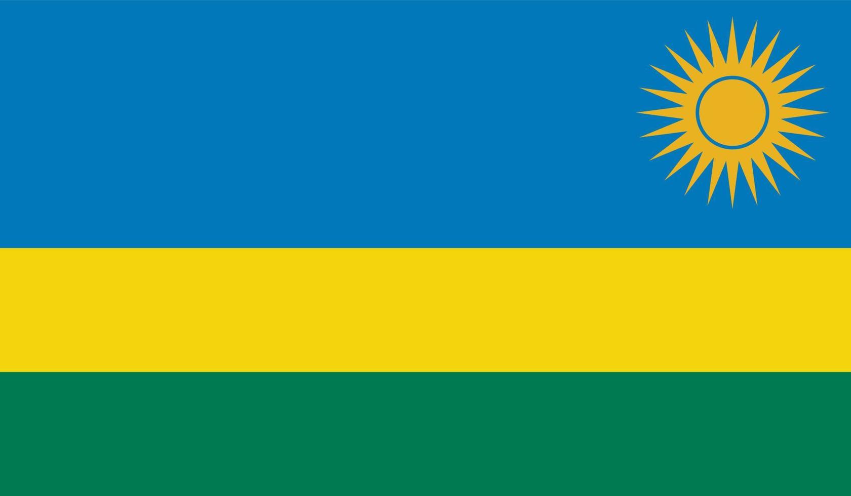 image du drapeau rwandais vecteur