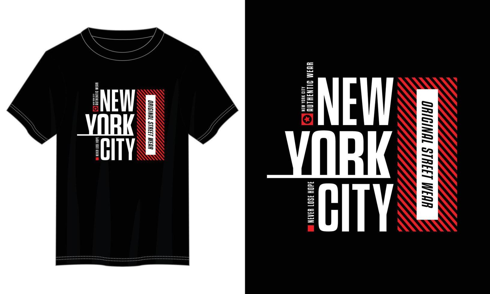 conception de t-shirt de typographie de la ville de new york, conception de t-shirt de typographie motivationnelle, conception de t-shirt de citations inspirantes, conception de t-shirt de lettrage de citations vectorielles pour impression vecteur