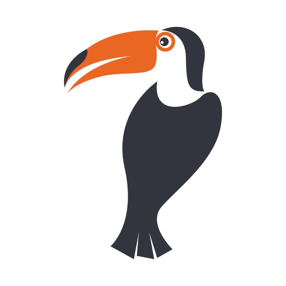 illustration de conception d'icône de logo toco toucan vecteur