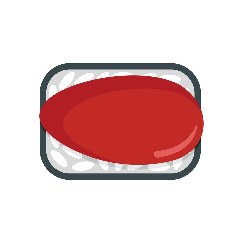icône de sushi au japon, style plat vecteur