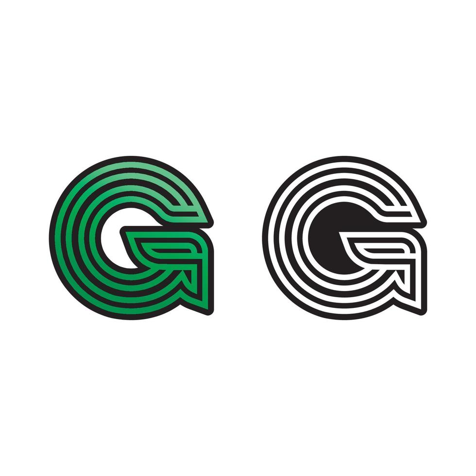 icône d'illustration vectorielle lettre g vecteur