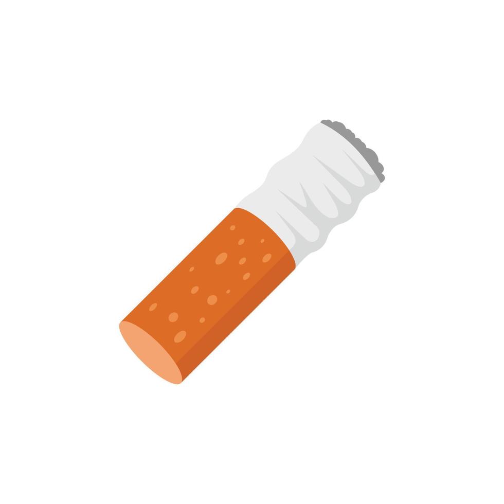 icône de gobie de cigarette, style plat vecteur