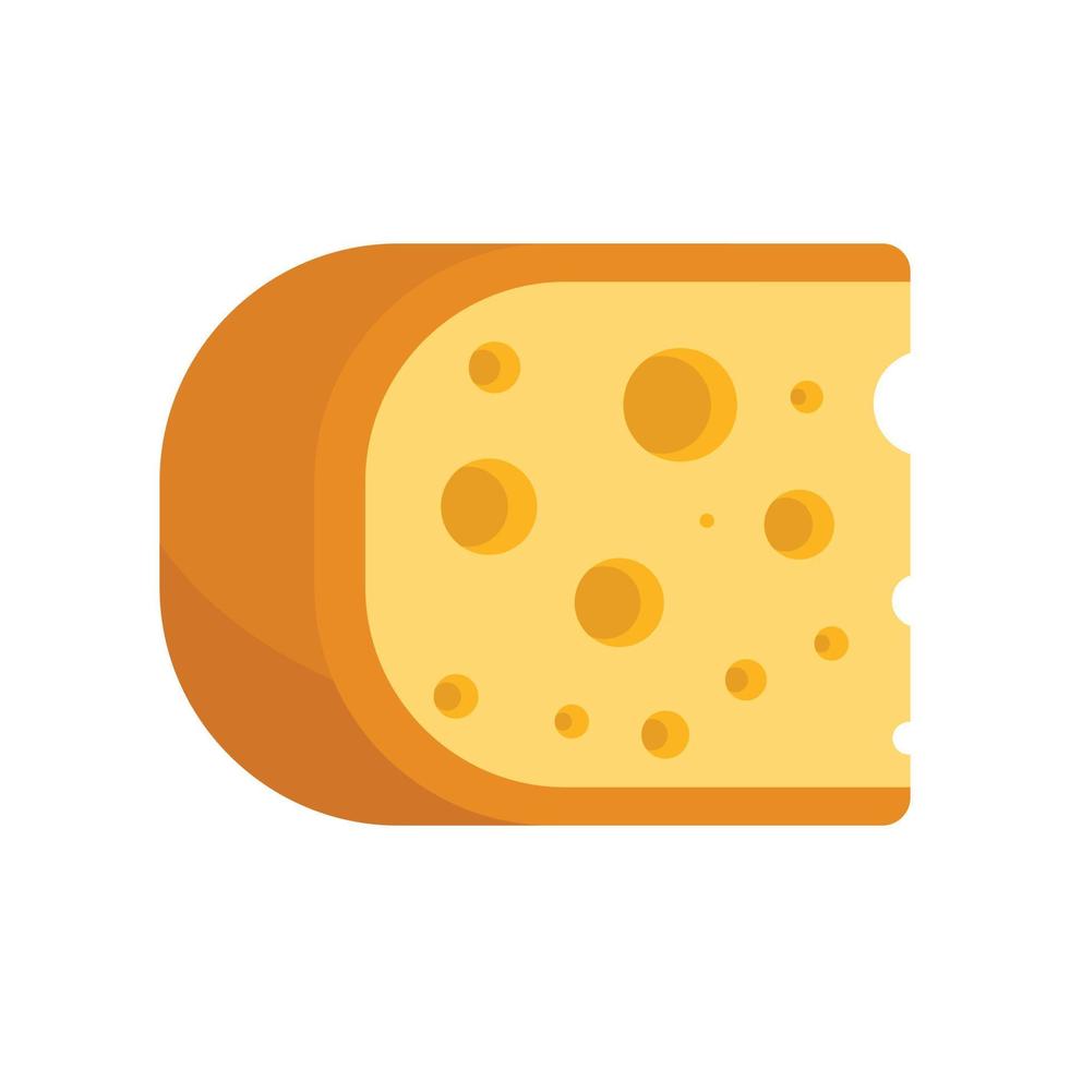 icône de fromage, style plat vecteur