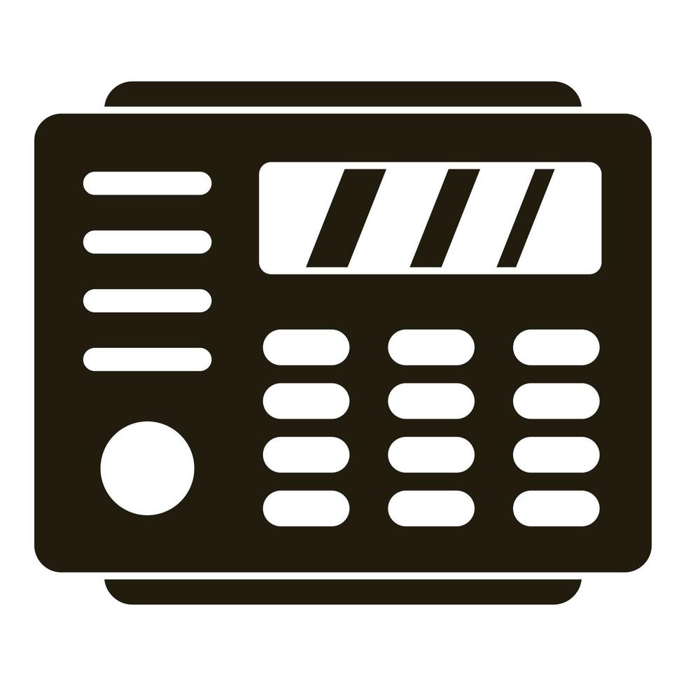 icône du clavier d'accueil de la radio, style simple vecteur