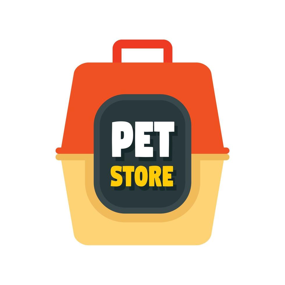 logo de magasin pour animaux de compagnie, style plat vecteur