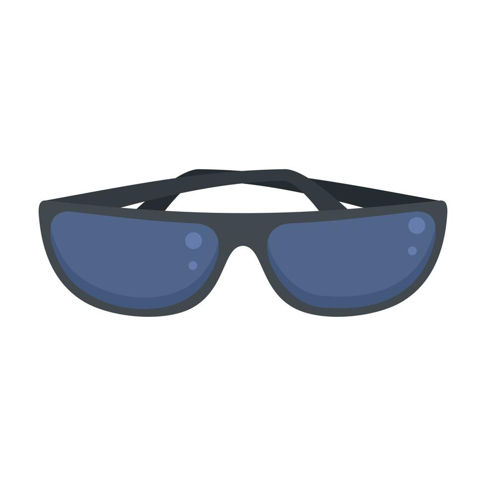 icône de lunettes de soleil, style plat vecteur
