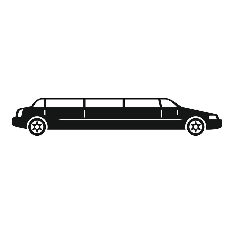 icône de limousine vip, style simple vecteur