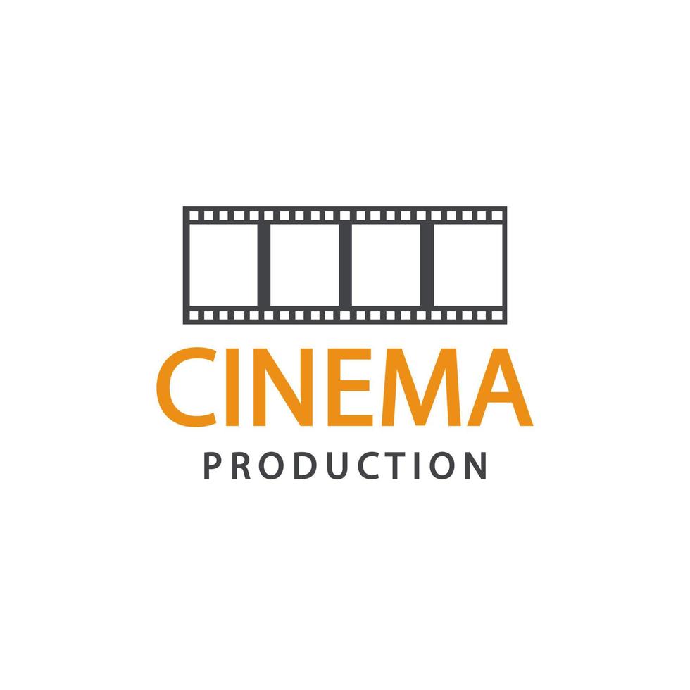 logo du cinéma. modèle d'emblème de vecteur