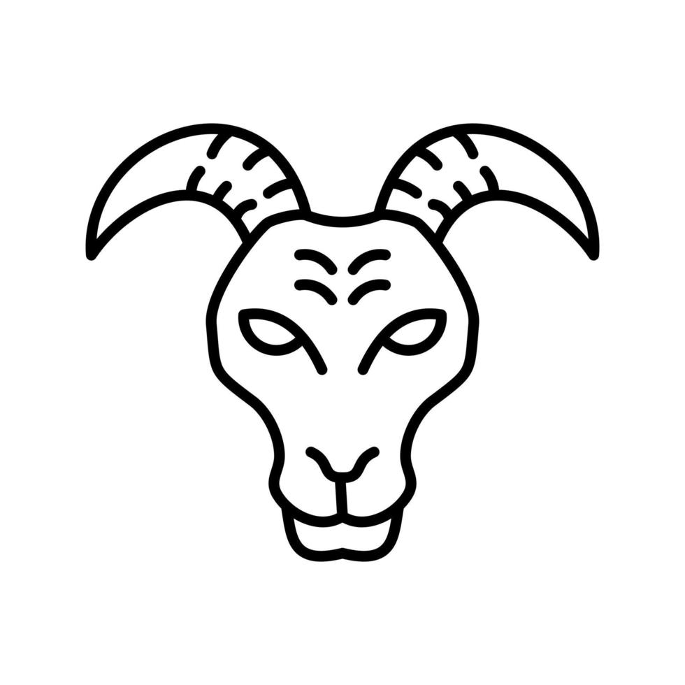 icône de vecteur de chèvre