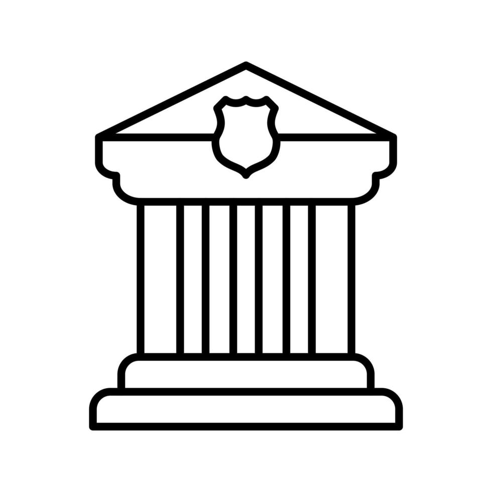 icône de vecteur de palais de justice