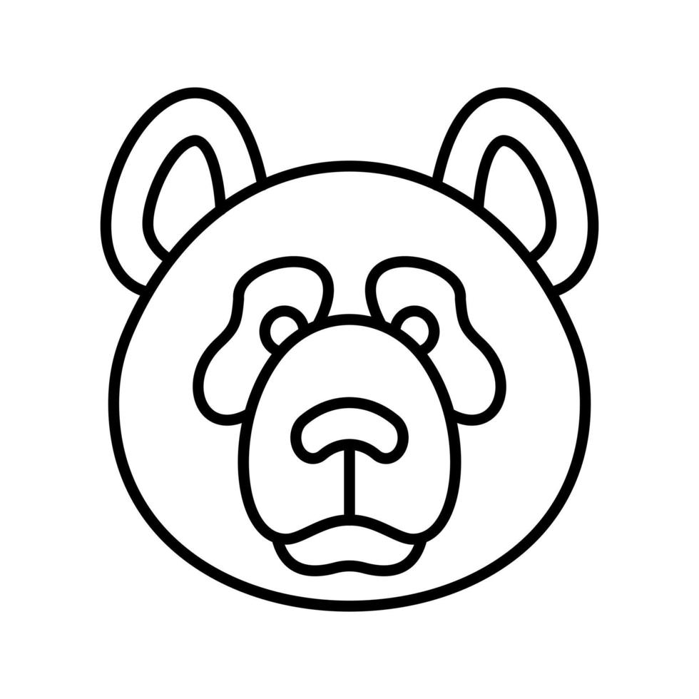 icône de vecteur de panda