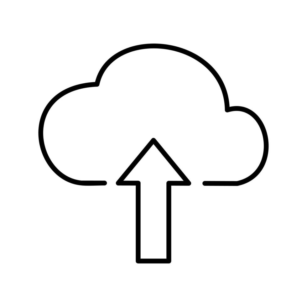 télécharger sur l'icône de vecteur de nuage