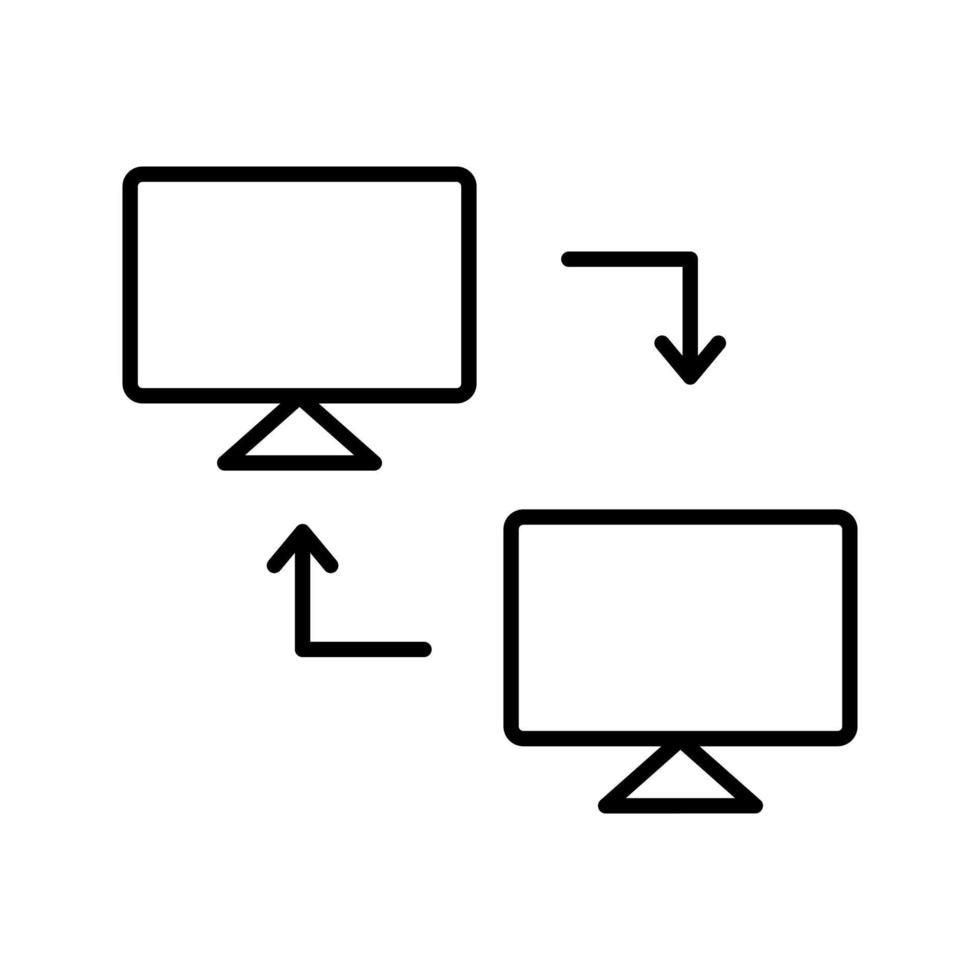 icône de vecteur de systèmes de partage