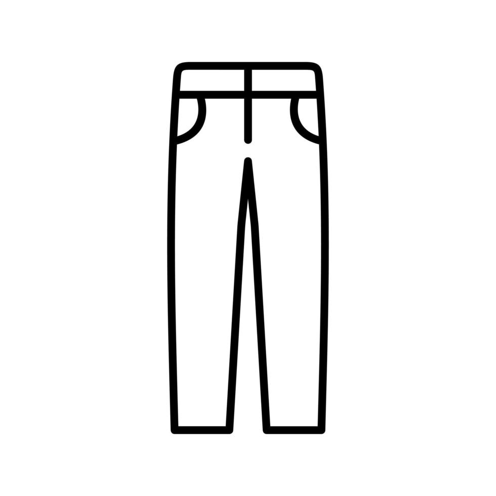 icône de vecteur de pantalons pour hommes