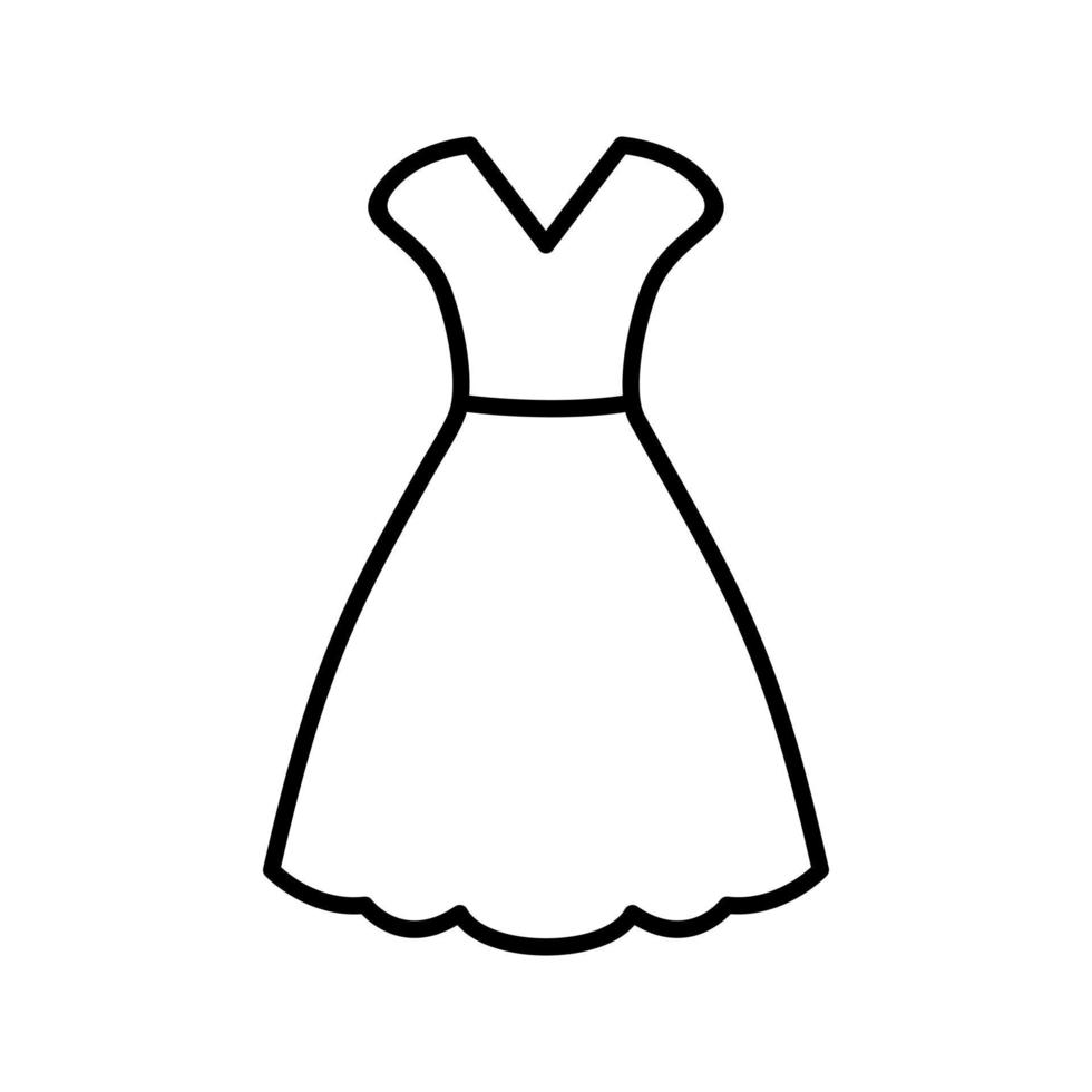 icône de vecteur de robe de femme