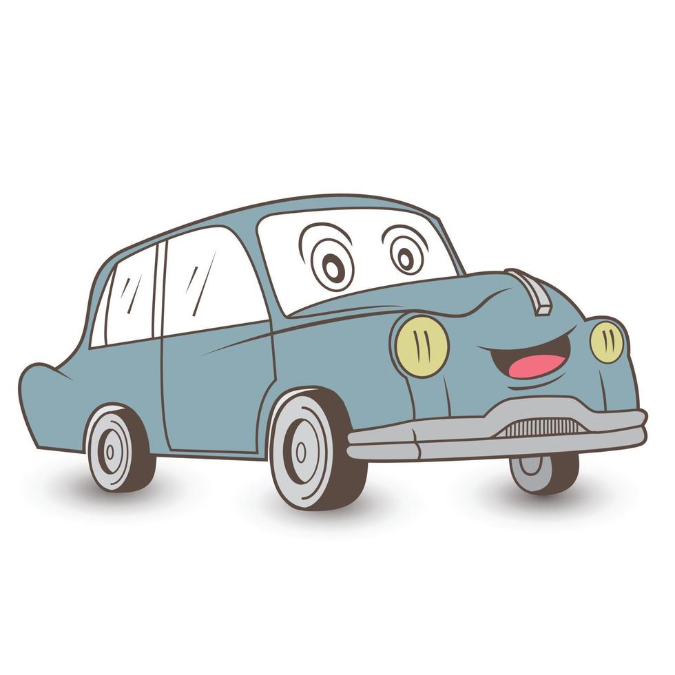 dessin animé de voiture classique vecteur