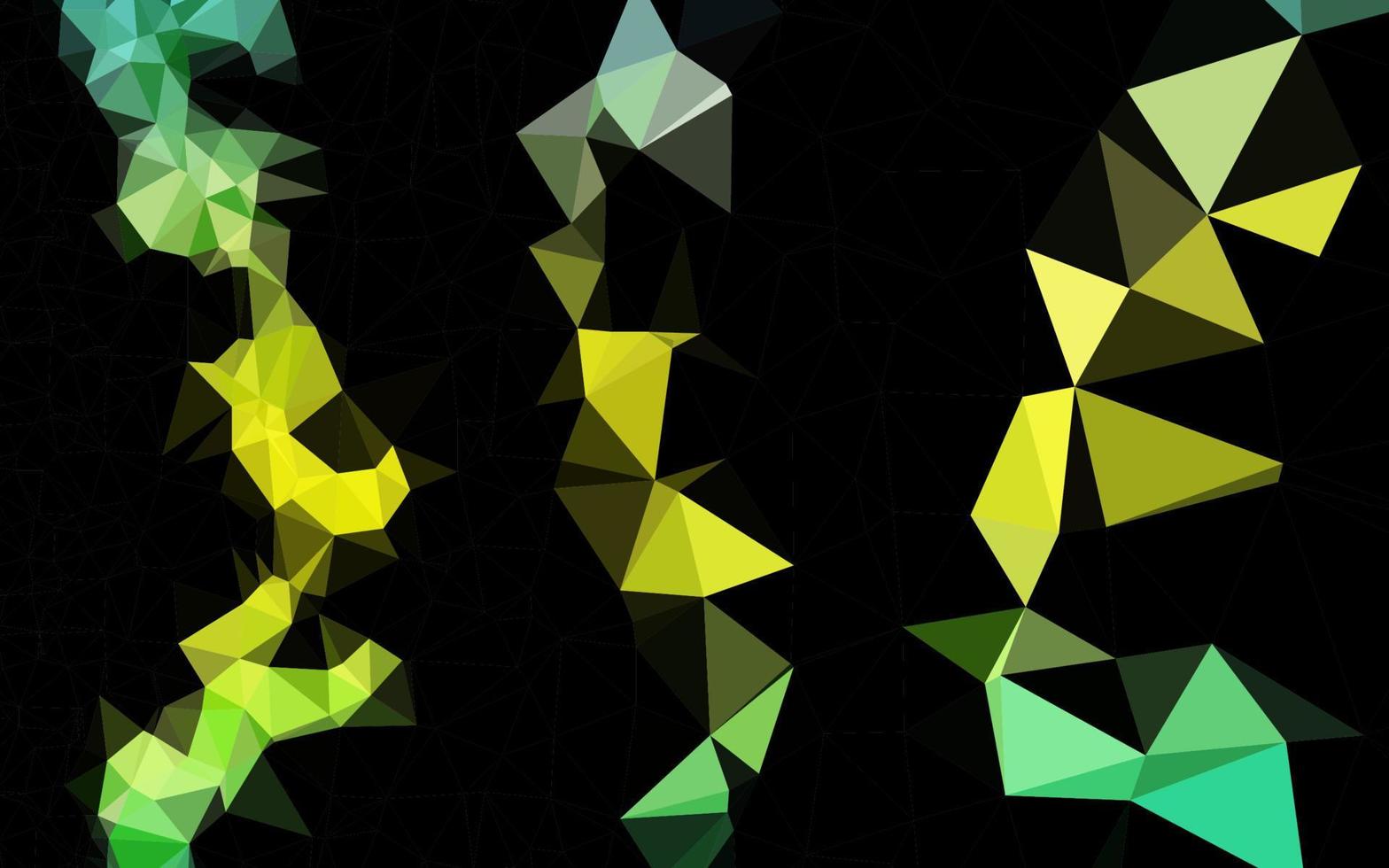 modèle polygonal vectoriel vert clair et jaune.