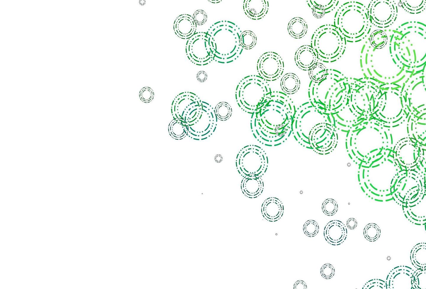 modèle vectoriel bleu clair et vert avec des cercles.