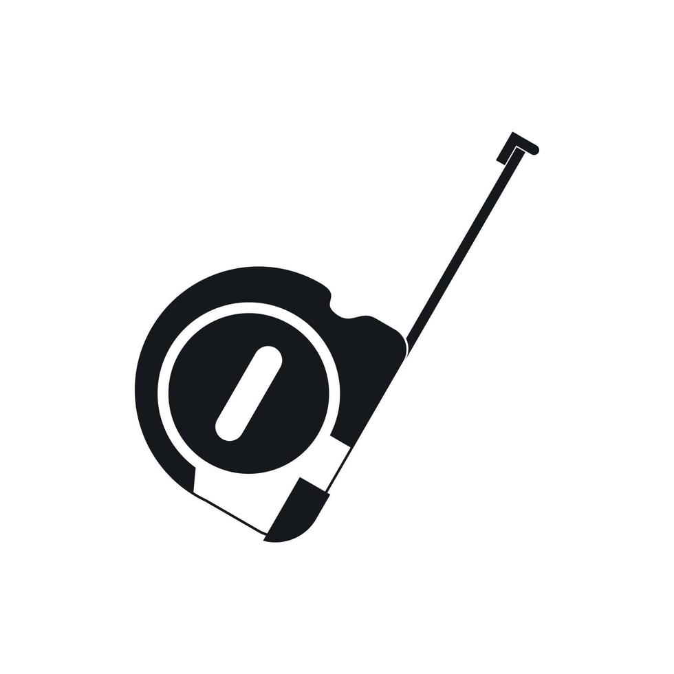 icône de construction de roulette, style simple vecteur