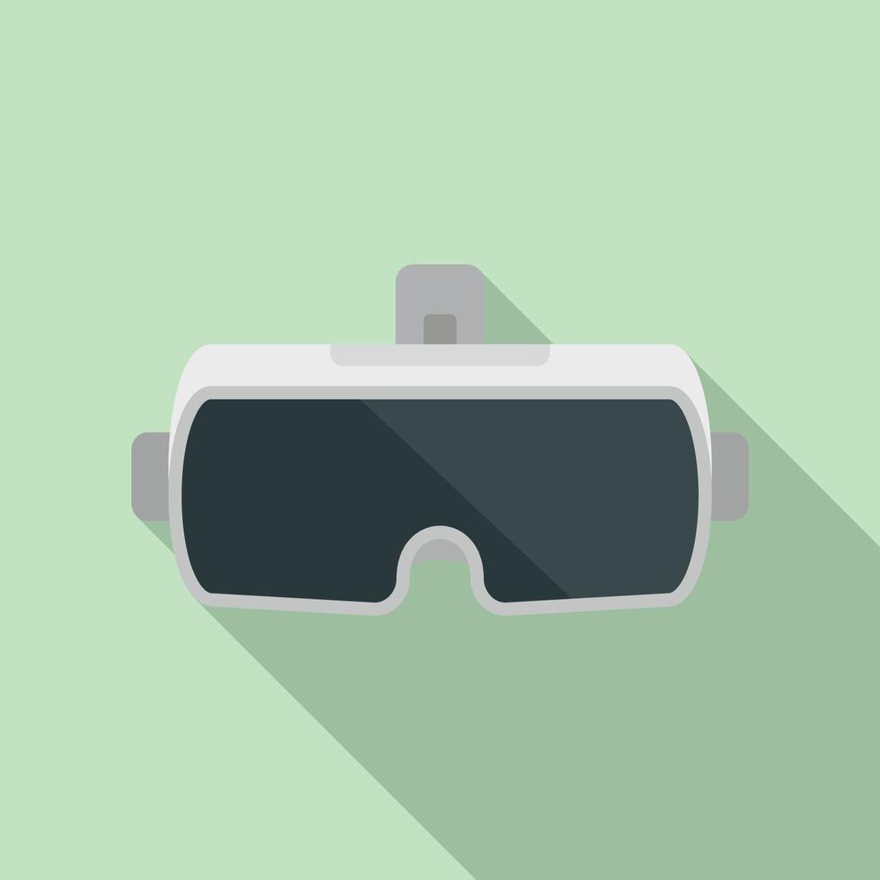icône de casque de réalité virtuelle, style plat vecteur