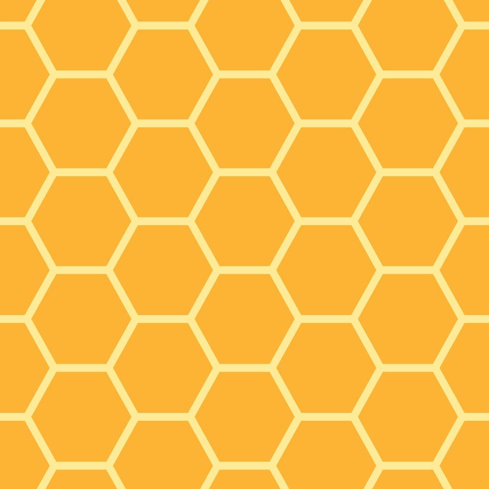 modèle sans couture en nid d'abeille. motif géométrique abstrait sans soudure en nid d'abeille jaune. motif hexagonal. illustration vectorielle vecteur