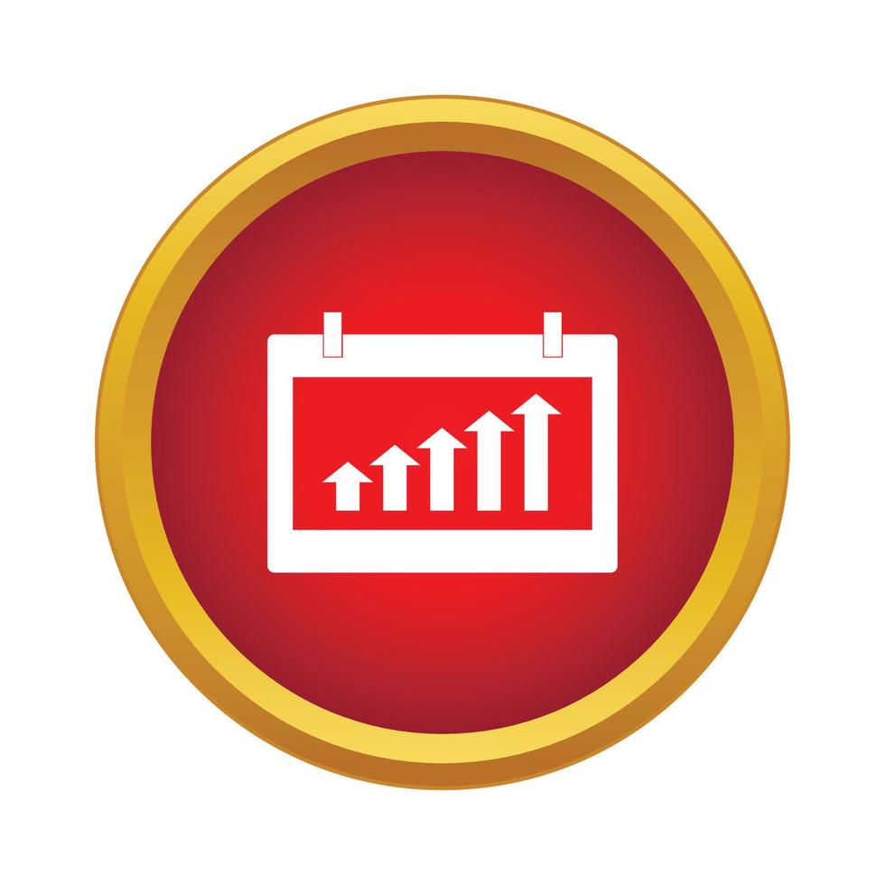 icône de diagramme, style simple vecteur