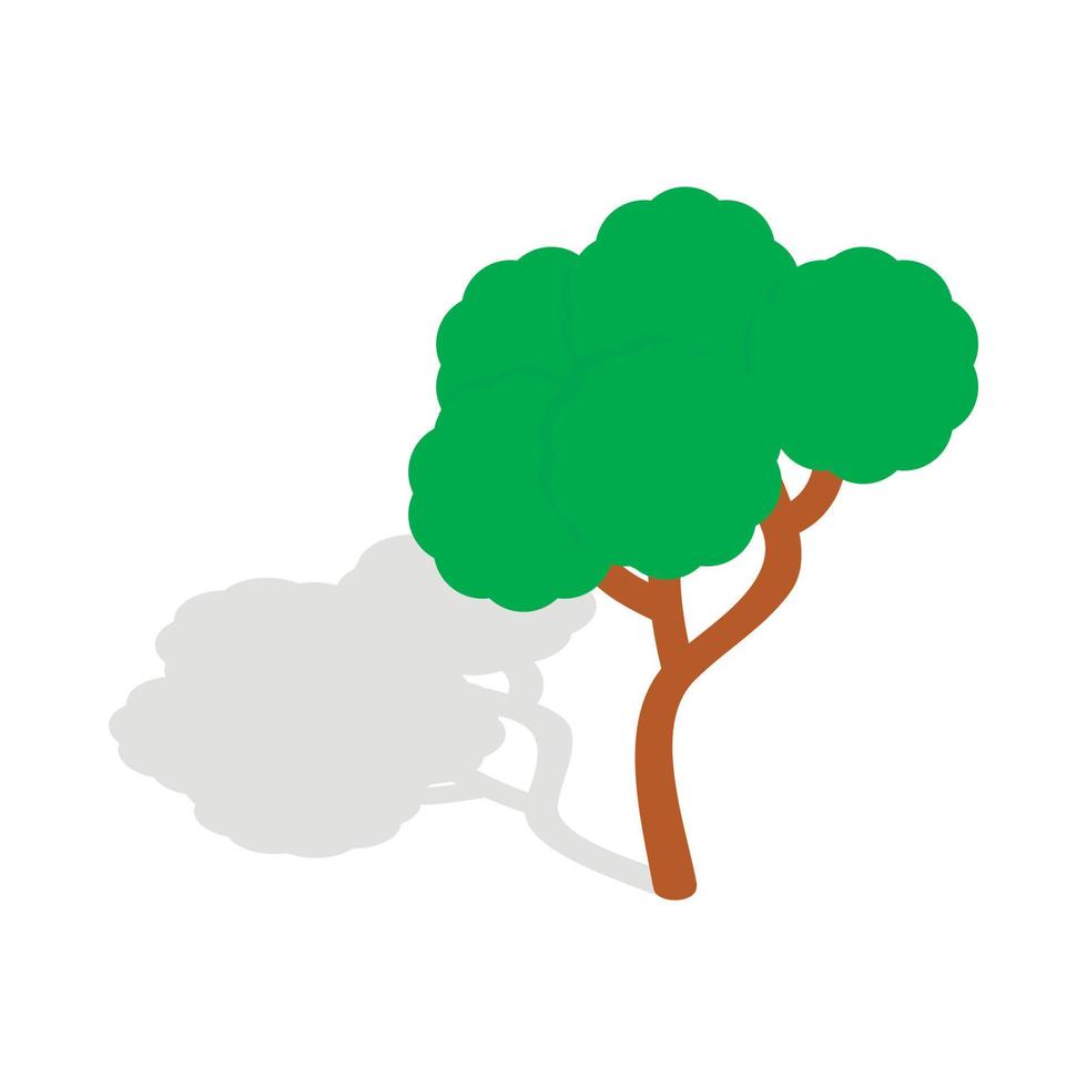 icône d'arbre, style 3d isométrique vecteur