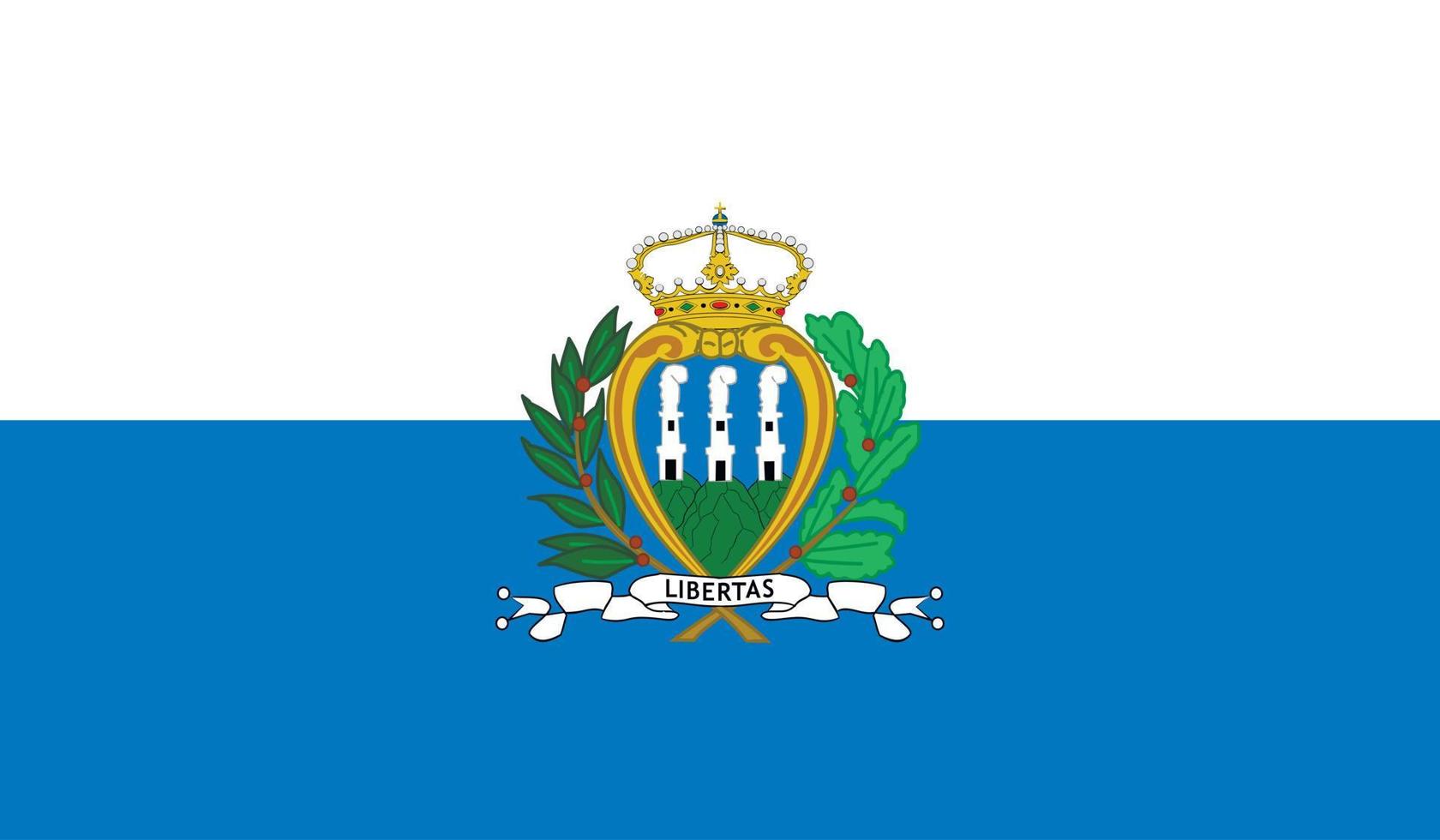 Image du drapeau de Saint-Marin vecteur