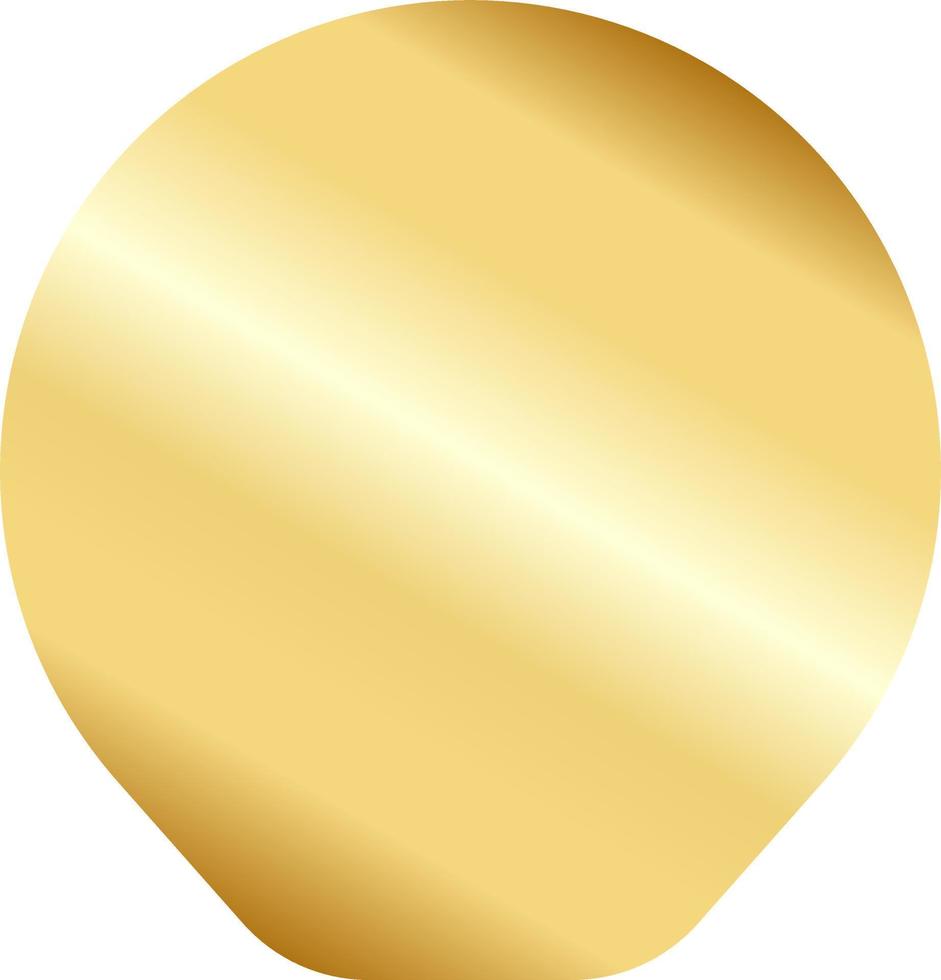 illustration de conception d'étiquette d'insigne d'or vecteur
