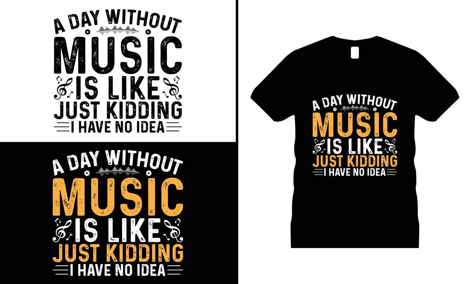 vecteur de conception de t-shirt de motivation musicale. utiliser pour t-shirt, tasses, autocollants, etc.