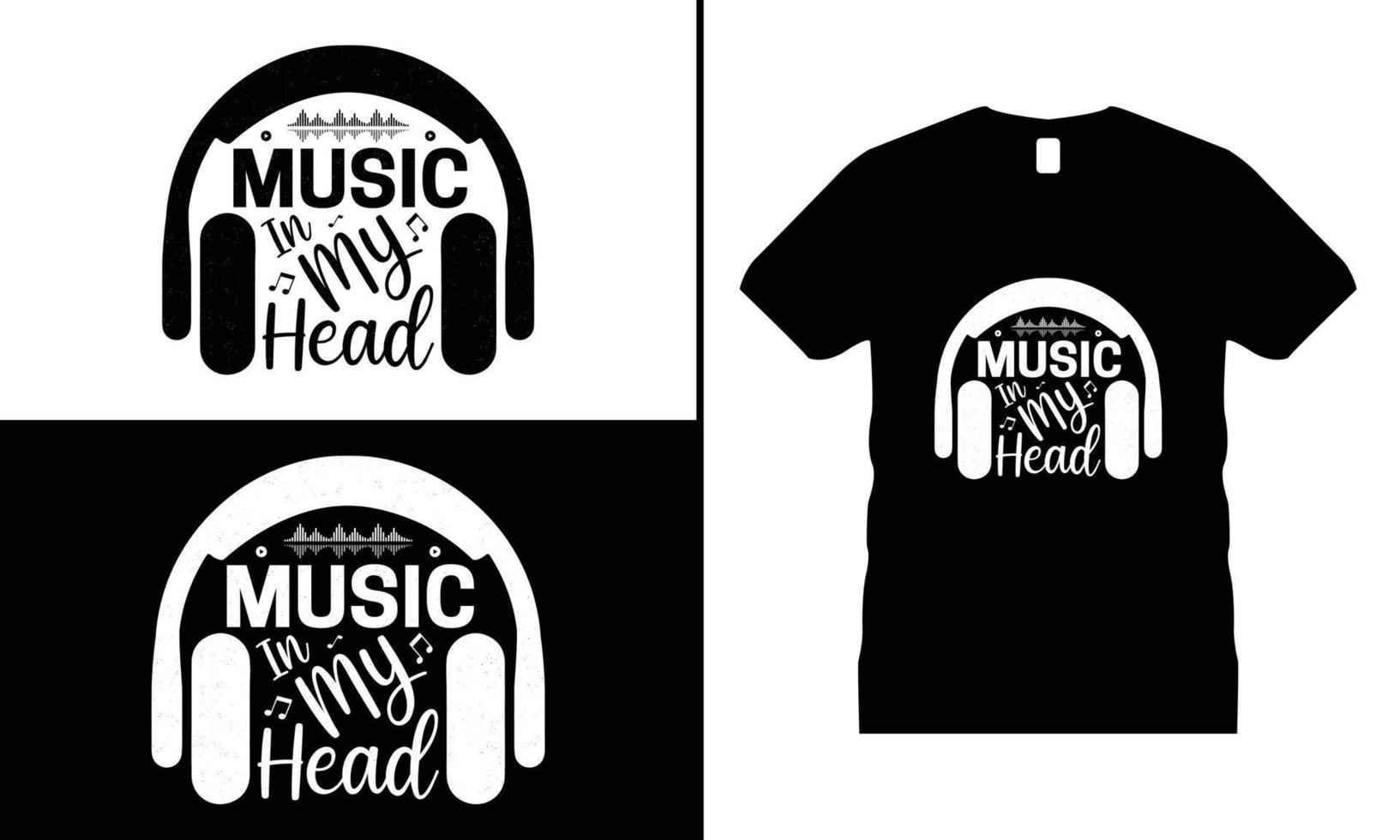 vecteur de conception de t-shirt de motivation musicale. utiliser pour t-shirt, tasses, autocollants, etc.