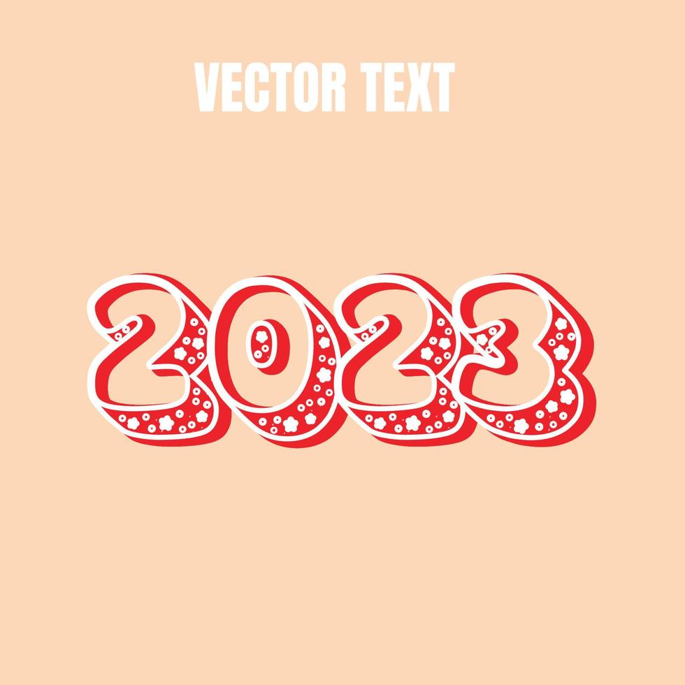 Effet de texte vectoriel modifiable 2023