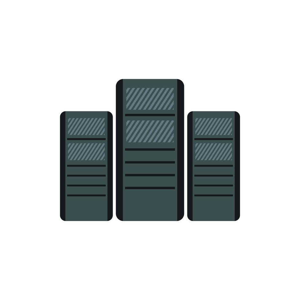 icône des unités du système informatique, style plat vecteur