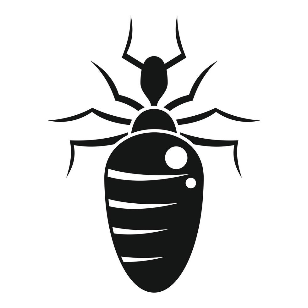 icône de bogue nature insecte, style simple vecteur