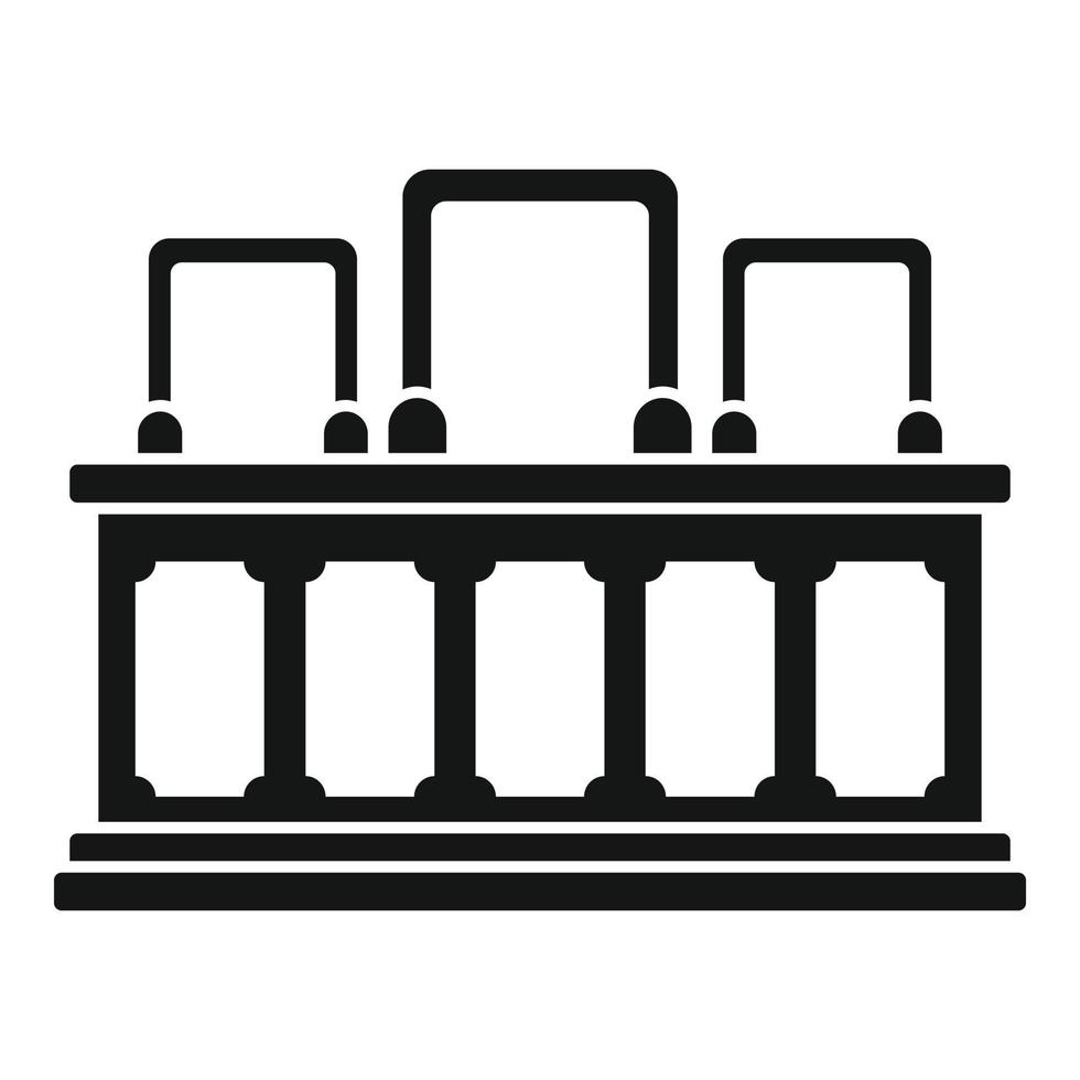 icône de la tribune du procureur, style simple vecteur