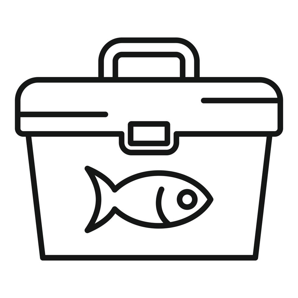 icône de boîte à outils de pêche, style de contour 14504571 Art vectoriel  chez Vecteezy