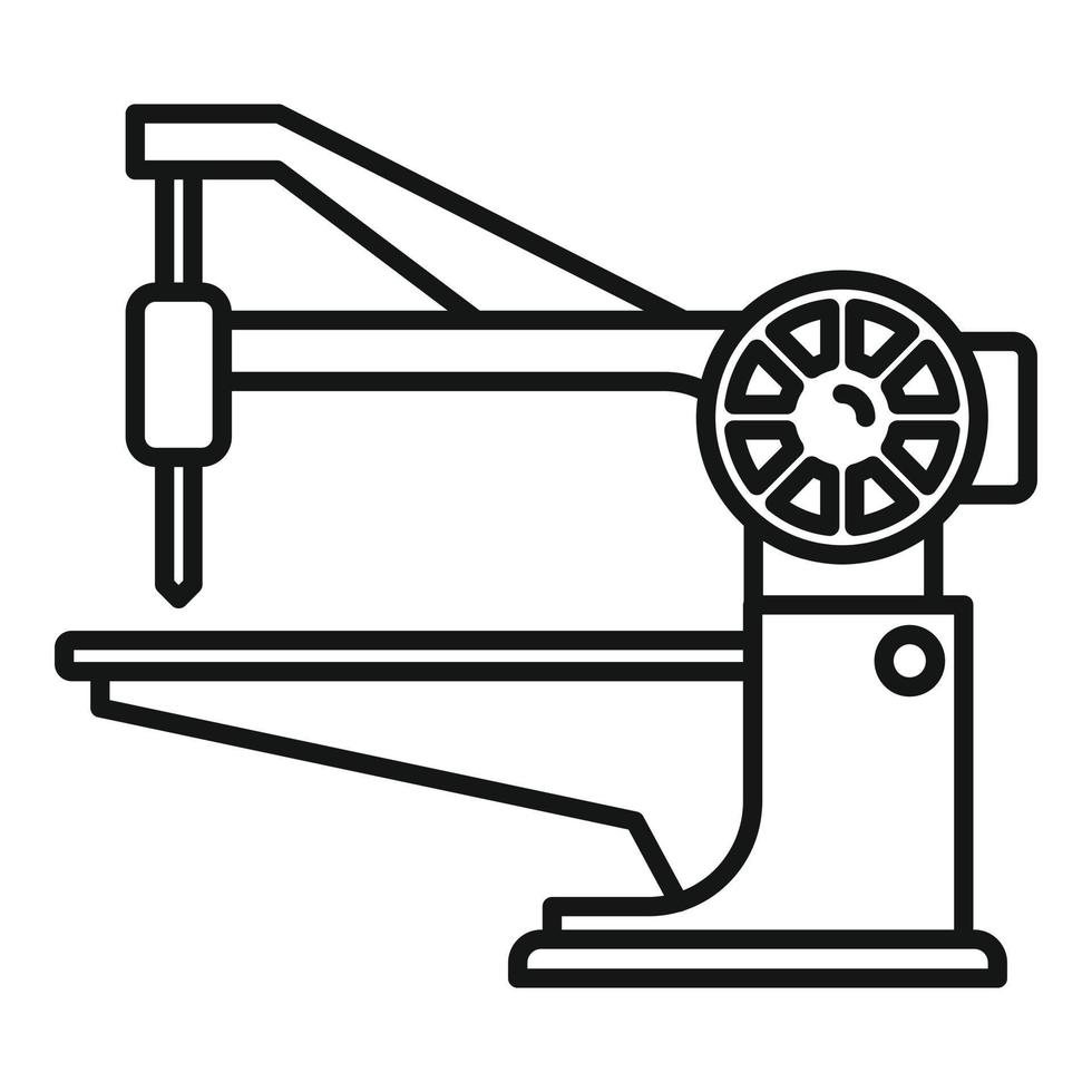 icône d'équipement de réparation de chaussures, style de contour vecteur