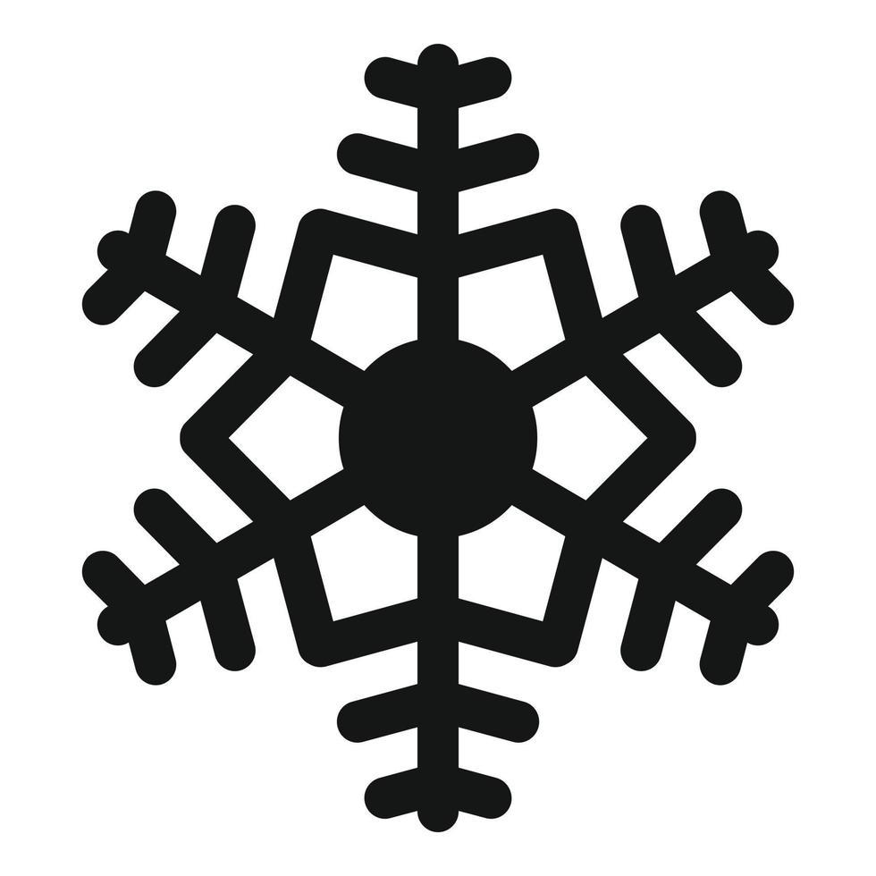 nouvelle icône de flocon de neige, style simple vecteur
