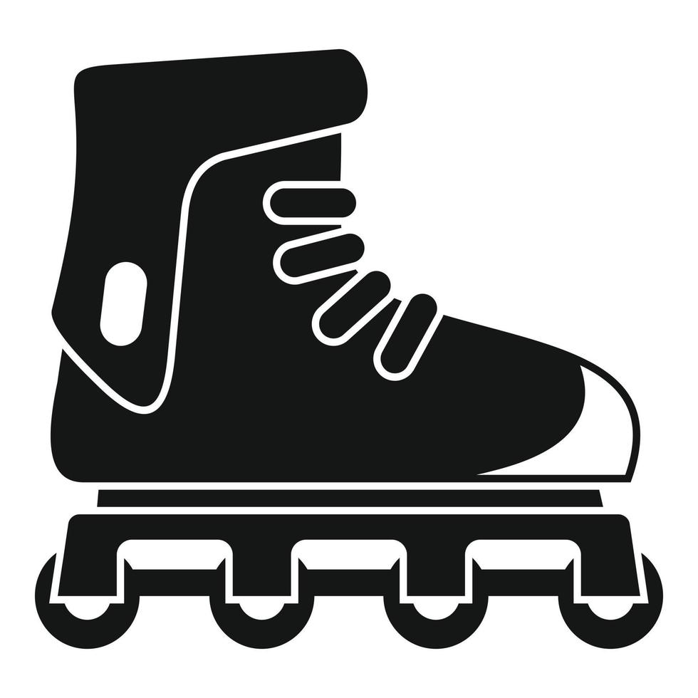 icône de patins à roues alignées, style simple vecteur