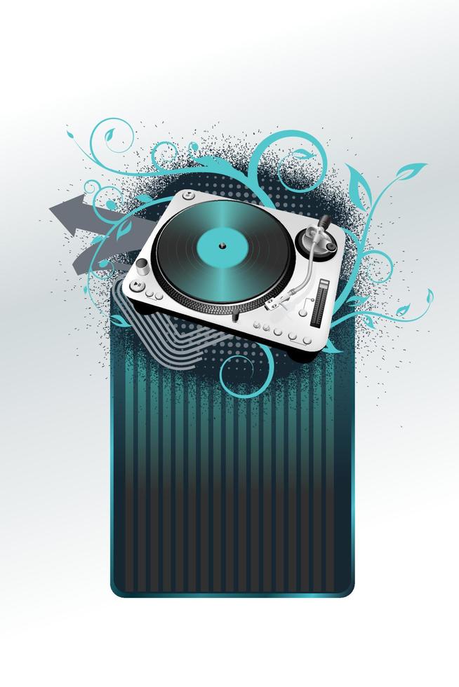 platine dj - vecteur